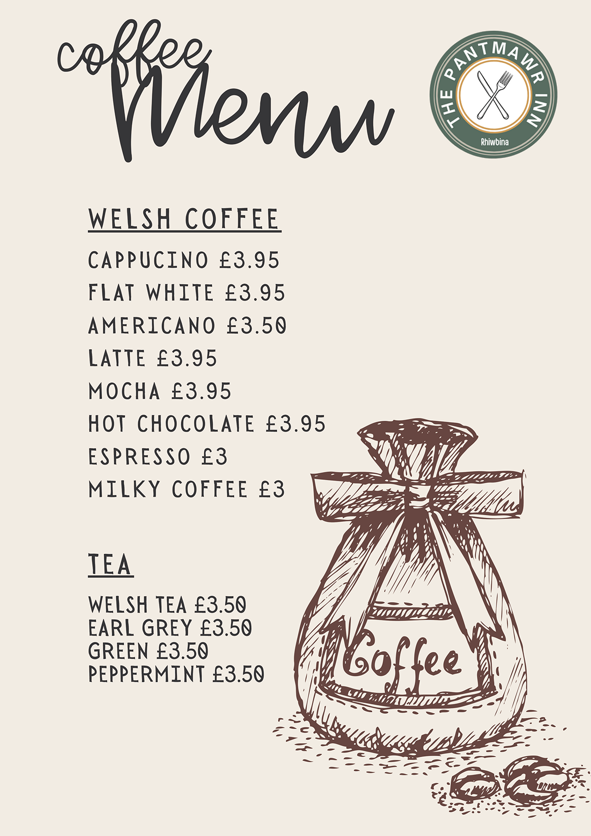 Coffee Menu