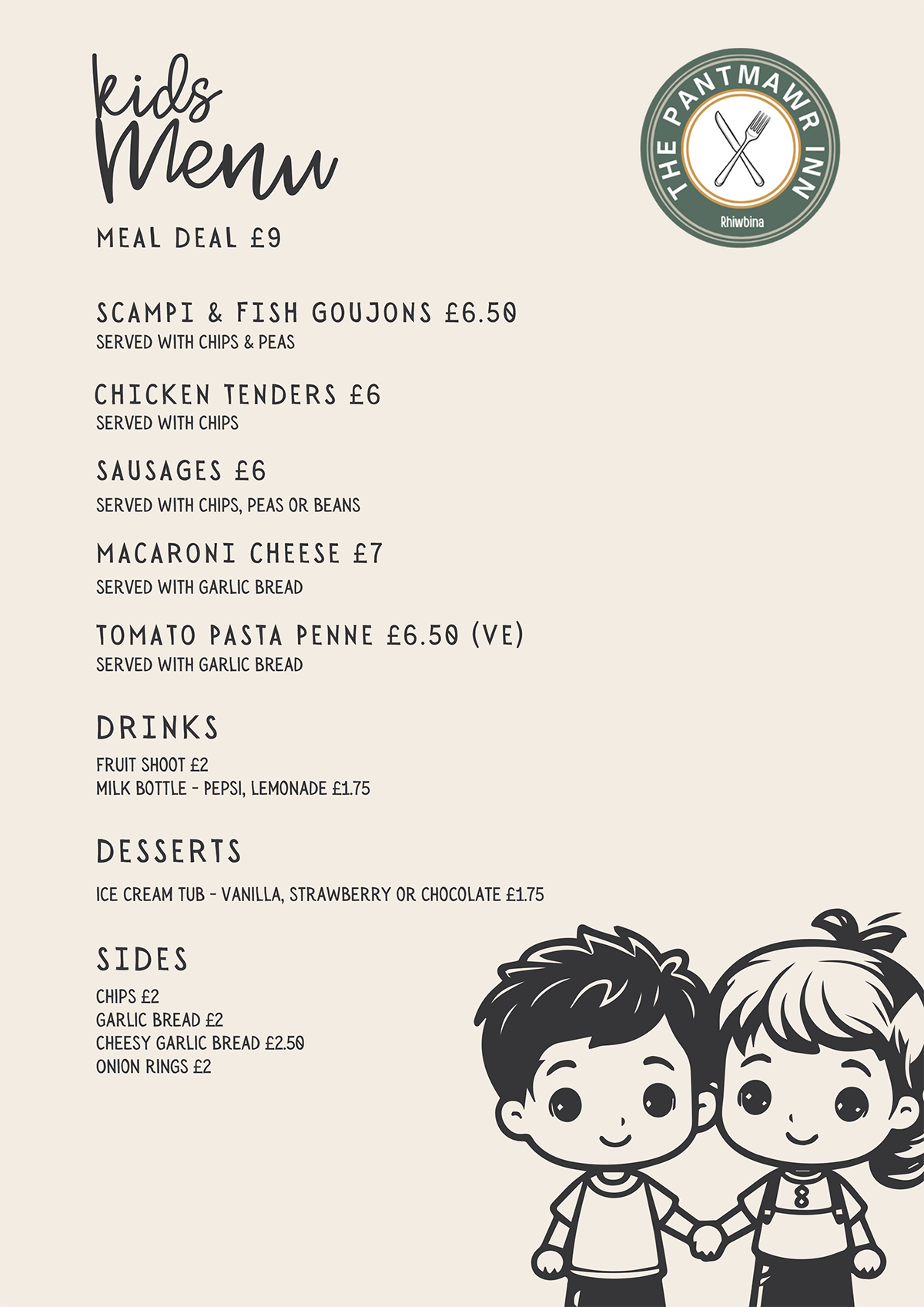 Kids Menu